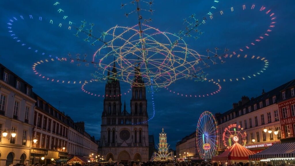 un-show-de-drones-a-la-foire-Saint-Romain